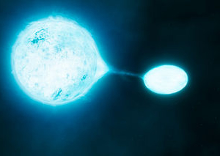 Международная группа астрономов открыла затменную двойную звезду